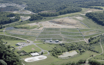 Aerial photo of landfill